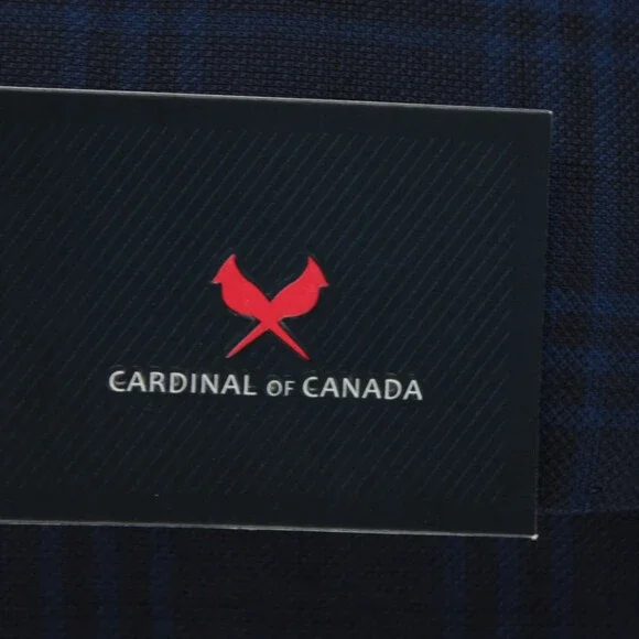 Cardinal of Canada NWT Wool Sport Coat Size 44R US In Blues Plaid